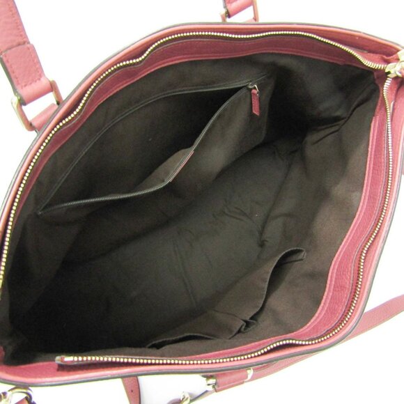 GUCCI Pink Leather Bamboo Shoulder Bag - Picture 3 of 16
